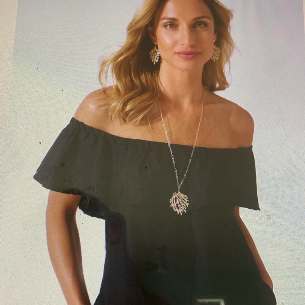 TOMMY BAHAMA OFF SHOULDER LINEN-BLEND DRESS GENTLY WORN EUC SIZE XL